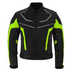MZONE Valeco Green Biker Jacket – High-Performance Motorcycle Jacket with CE Armor Protection