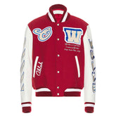 SialFit Leather Sleeve Varsity Jacket – Wool Body American Letterman Bomber