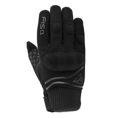 FISA Sandro Men’s Black Summer Gloves – Durable Breathable Leather Gloves for Motorcycle Riding