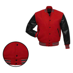 Personalized Letterman Jacket – Wool Varsity Bomber with Custom Embroidery