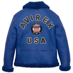 Men’s B3 Bomber Fashion Jacket – Genuine Sheepskin Leather, Faux Fur Lined, USA Embroidery