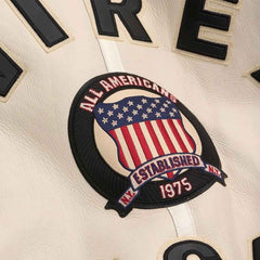 Men’s Avirex Handmade Sheepskin Leather Bomber Jacket with Faux Fur Lining – USA Embroidery Patches B3 Style