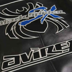 Handmade Avirex-Inspired Cowhide Leather Racer Jacket – Men’s Motorcycle Style Leather Jacket