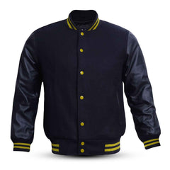 SialFit American Style Unisex Letterman Jacket – Wool Body, Genuine Leather Sleeves