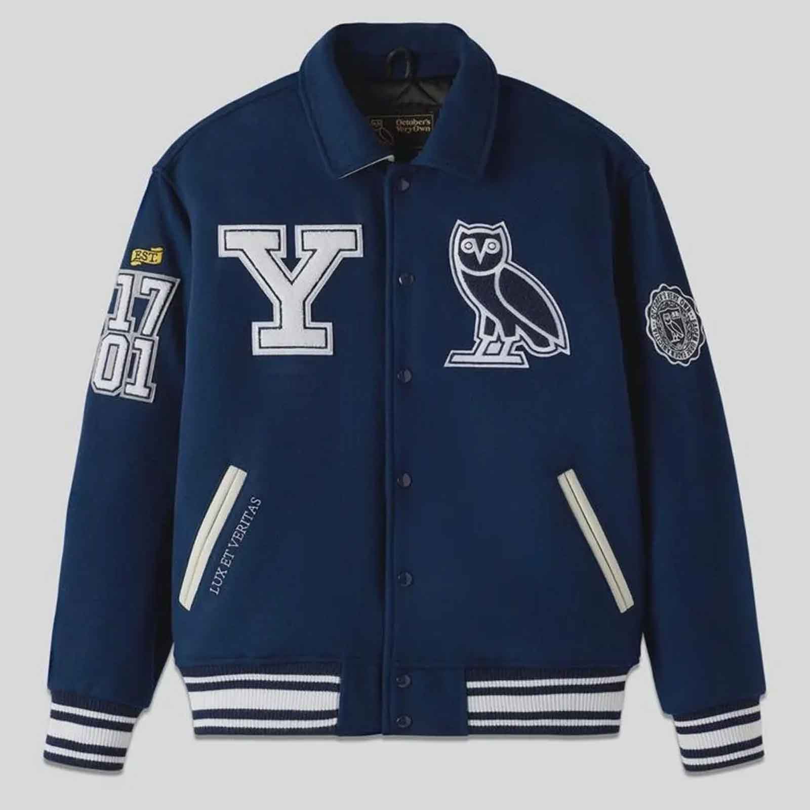 Unisex Varsity Letterman Wool Jacket – Stylish College Bomber Jacket for Casual Wear
