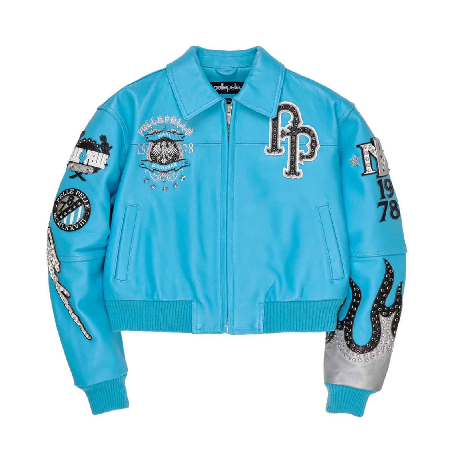 World Famous Pelle Pelle Women’s Jacket – Premium Leather Vintage Hip Hop Streetwear Jacket