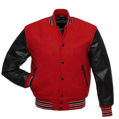 Personalized Letterman Jacket – Wool Varsity Bomber with Custom Embroidery