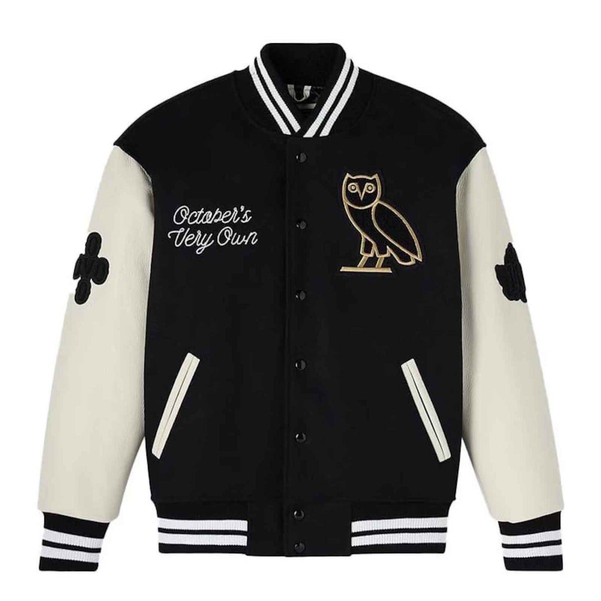OVO Warriors Varsity Bomber Jacket for Men & Women | Winter Streetwear Unisex College Coat – SialFit