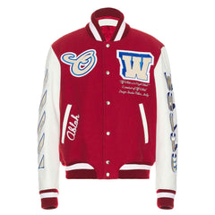 SialFit Leather Sleeve Varsity Jacket – Wool Body American Letterman Bomber