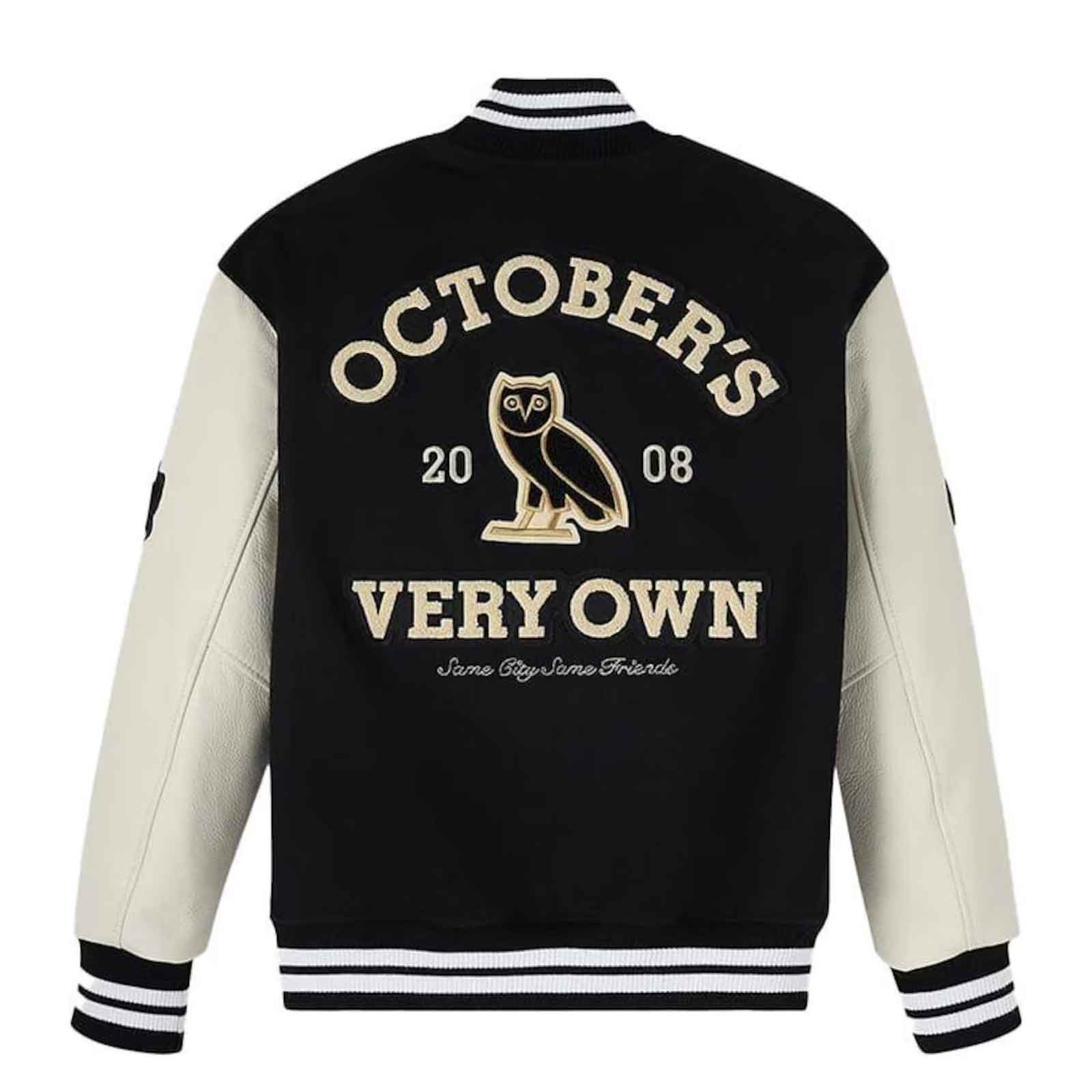 OVO Warriors Varsity Bomber Jacket for Men & Women | Winter Streetwear Unisex College Coat – SialFit