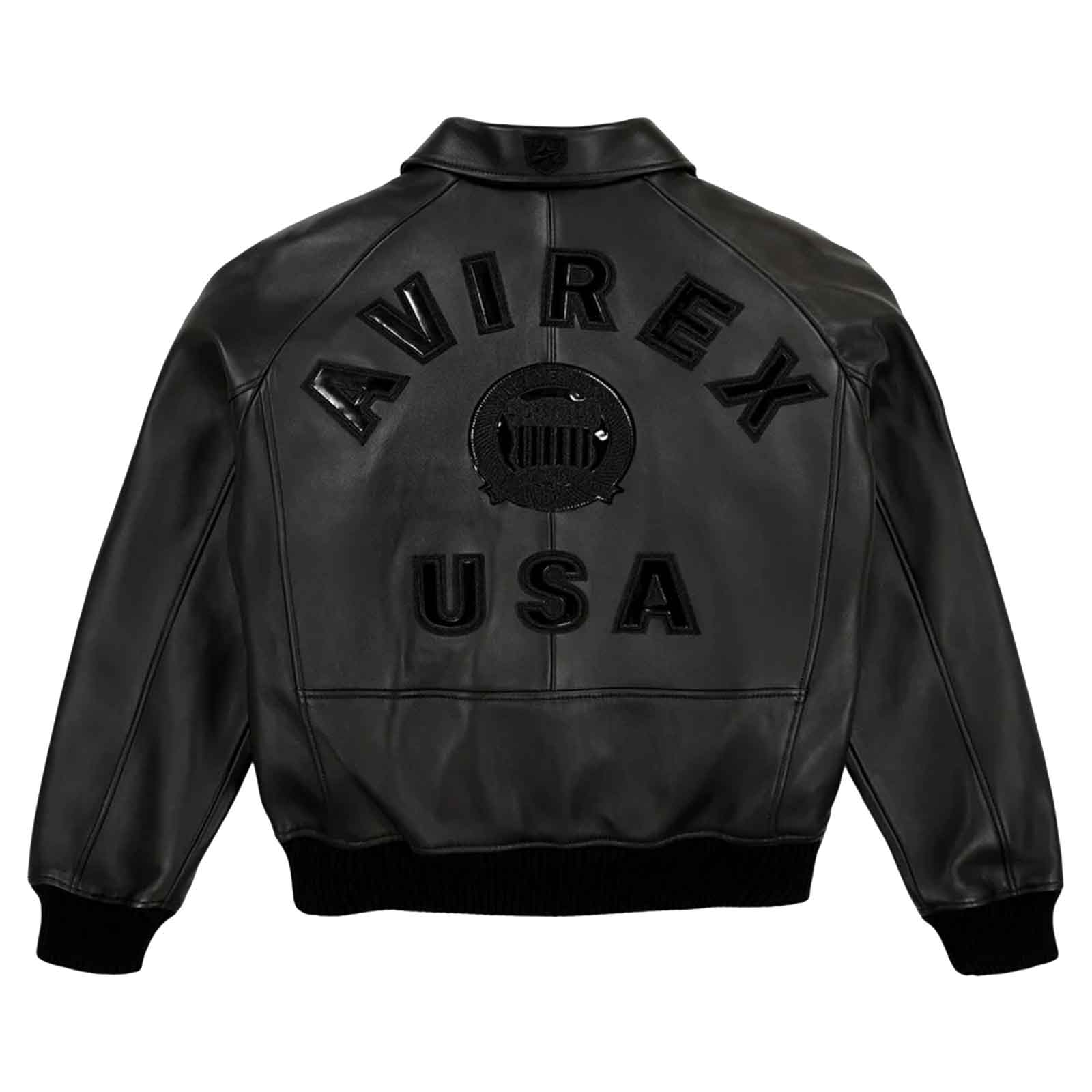 SialFit Men’s Iconic Avirex-Style Black Leather Jacket | American Flight Bomber Jacket – Best Seller