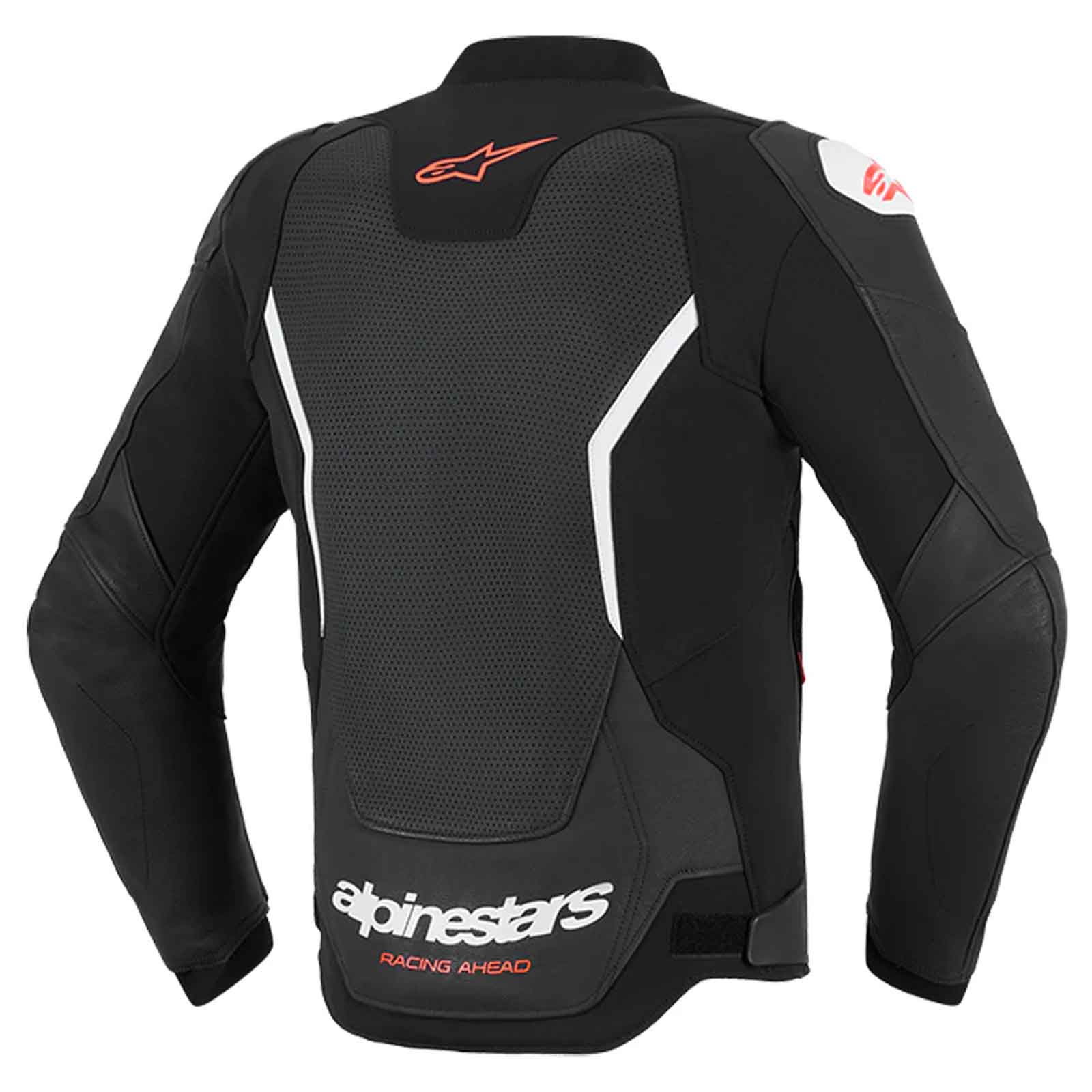Alpinestars GP Force V2 Motorcycle Jacket Black White – Leather Biker Jacket with CE Protection