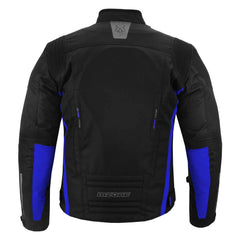 MZONE Valeco Blue Motorcycle Jacket – High-Performance CE Safety Jacket with Dynamic Ride Comfort
