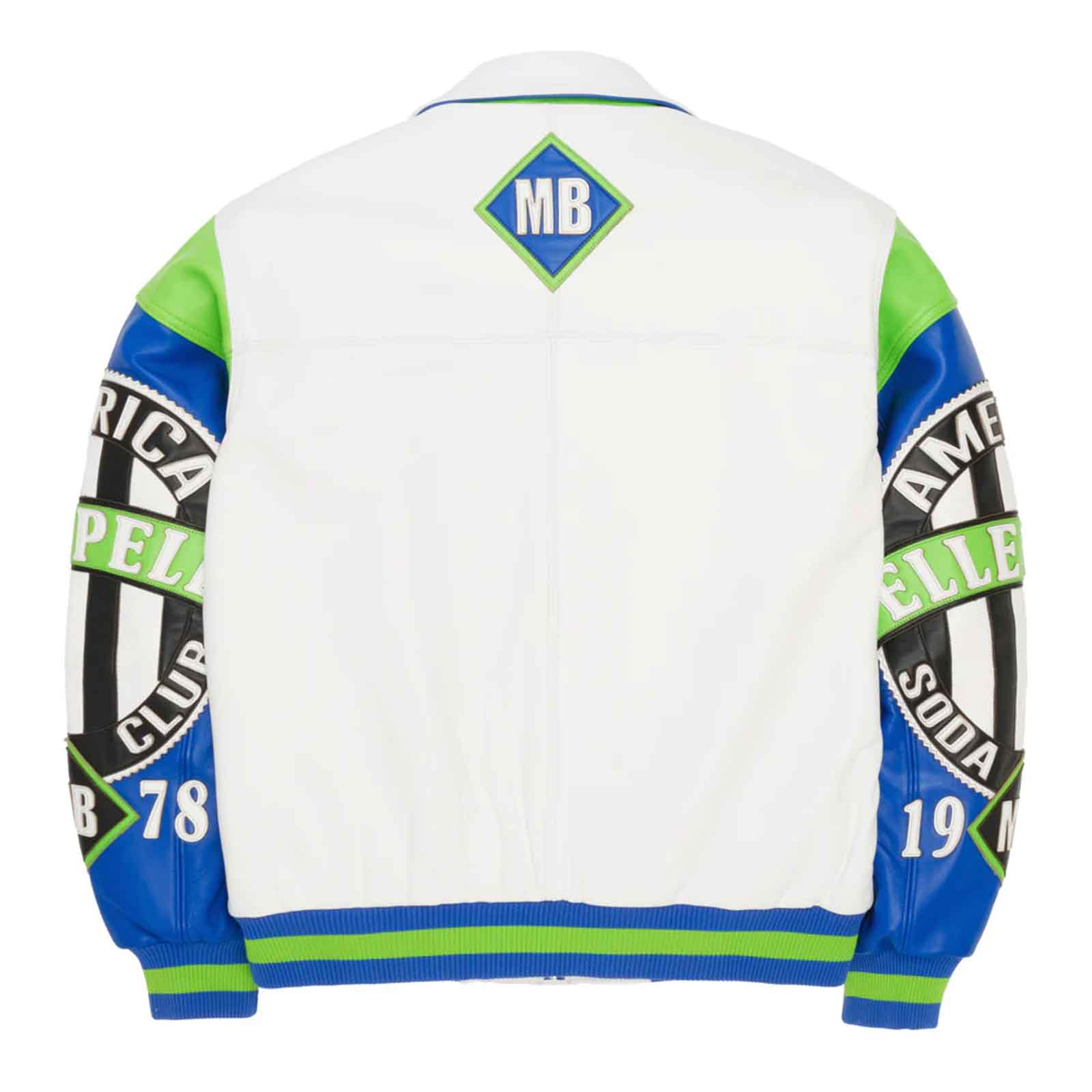 Pelle Pelle American Soda Club Jacket – Classic Vintage Hip Hop Leather Varsity Jacket