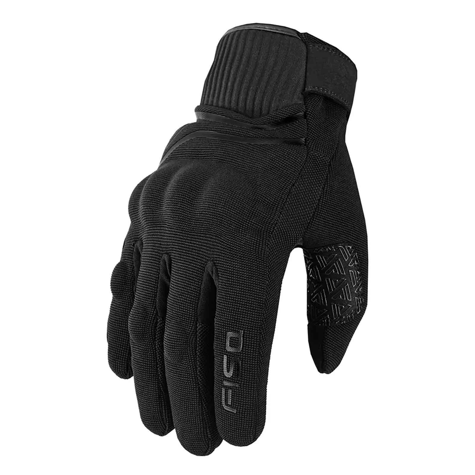 FISA Sandro Men’s Black Summer Gloves – Durable Breathable Leather Gloves for Motorcycle Riding