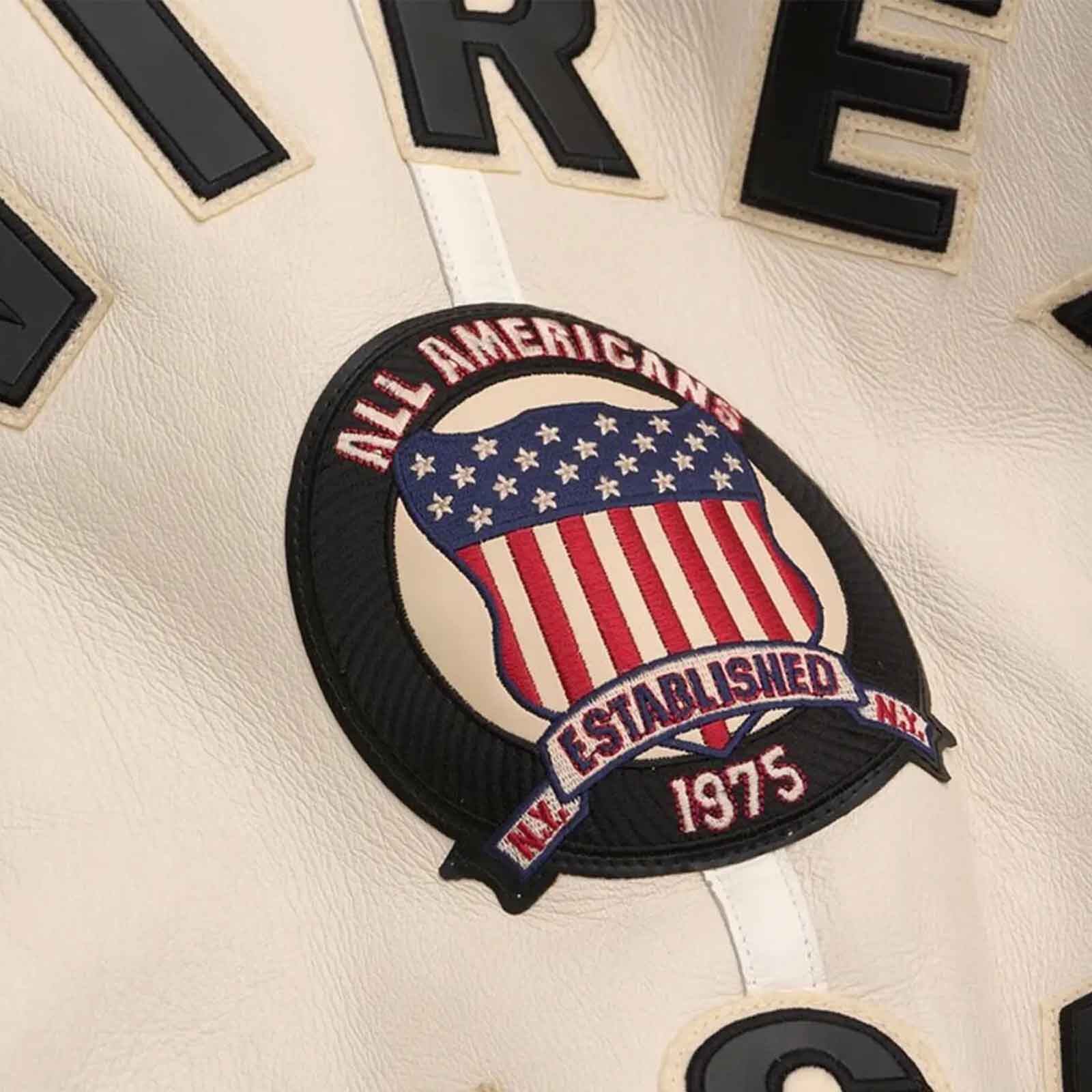 Men’s Avirex Handmade Sheepskin Leather Bomber Jacket with Faux Fur Lining – USA Embroidery Patches B3 Style