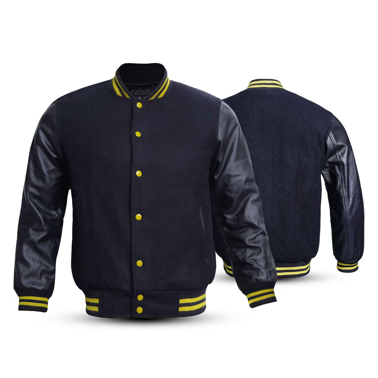 SialFit American Style Unisex Letterman Jacket – Wool Body, Genuine Leather Sleeves