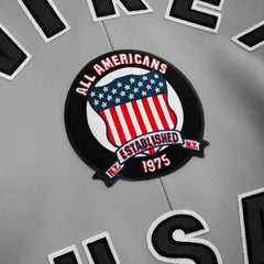 Avirex USA Men’s Gray Bomber Leather Jacket – Genuine Cowhide Varsity Biker Streetwear, Perfect Gift