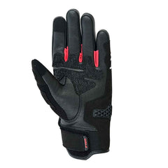 FISA FX3 Motorcycle Gloves White/Red – Lightweight Goatskin Leather Riding Gloves for Performance
