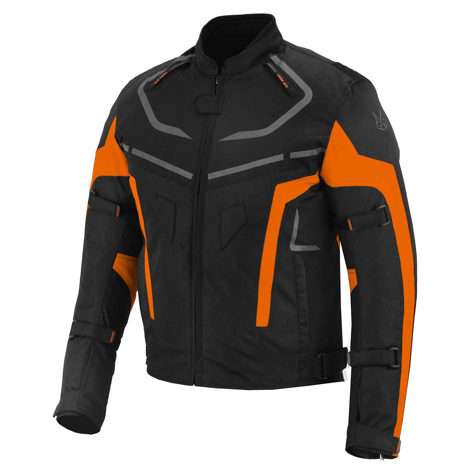 MZONE Valeco Orange Biker Jacket – CE Certified Protective Riding Gear with Modern Performance Design