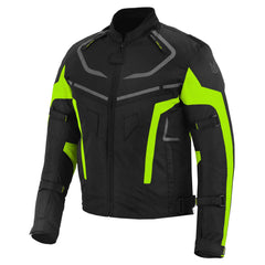 MZONE Valeco Green Biker Jacket – High-Performance Motorcycle Jacket with CE Armor Protection