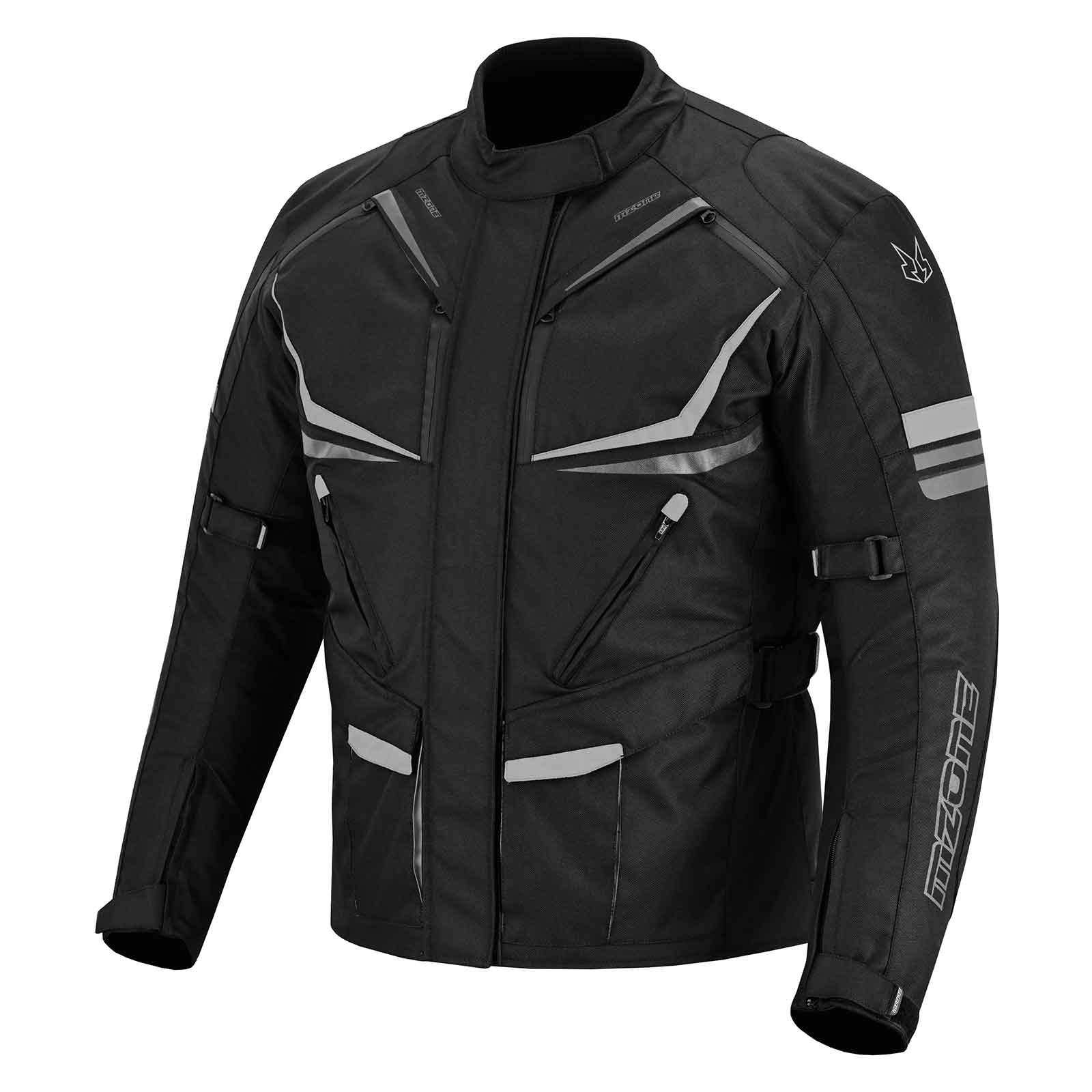 MZONE Nekma Gray & White Jacket for Men – Urban Fashion Streetwear with Comfortable Fit