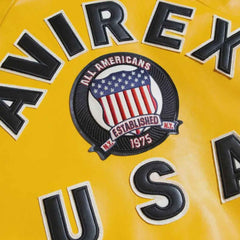 Handmade Cowhide Leather Cropped Bomber Jacket – Avirex Style Premium Leather Jacket