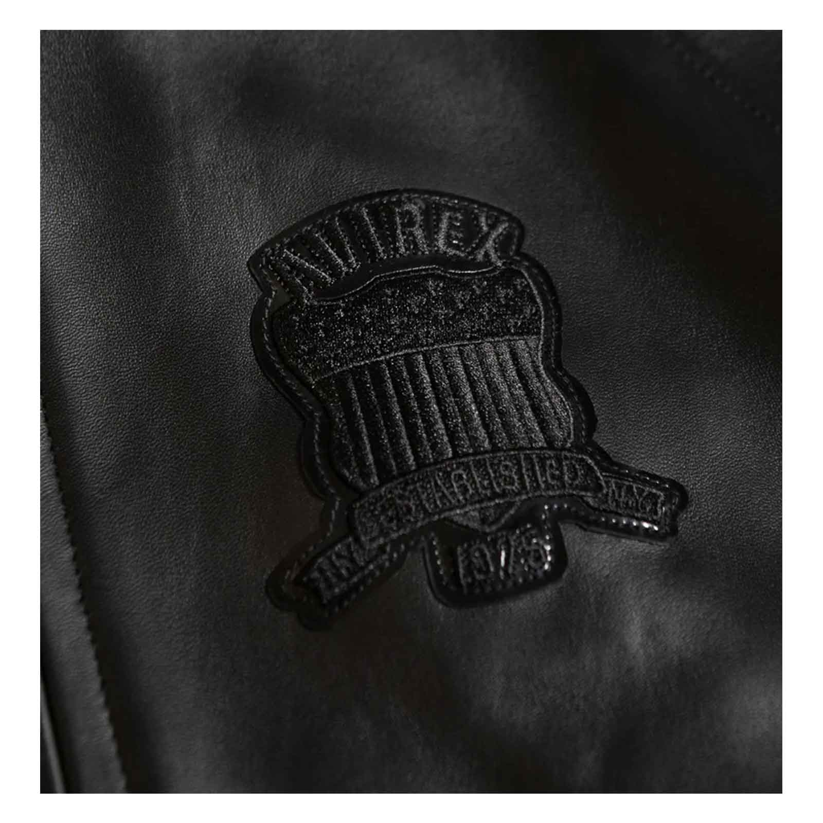 SialFit Men’s Iconic Avirex-Style Black Leather Jacket | American Flight Bomber Jacket – Best Seller