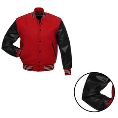 Personalized Letterman Jacket – Wool Varsity Bomber with Custom Embroidery