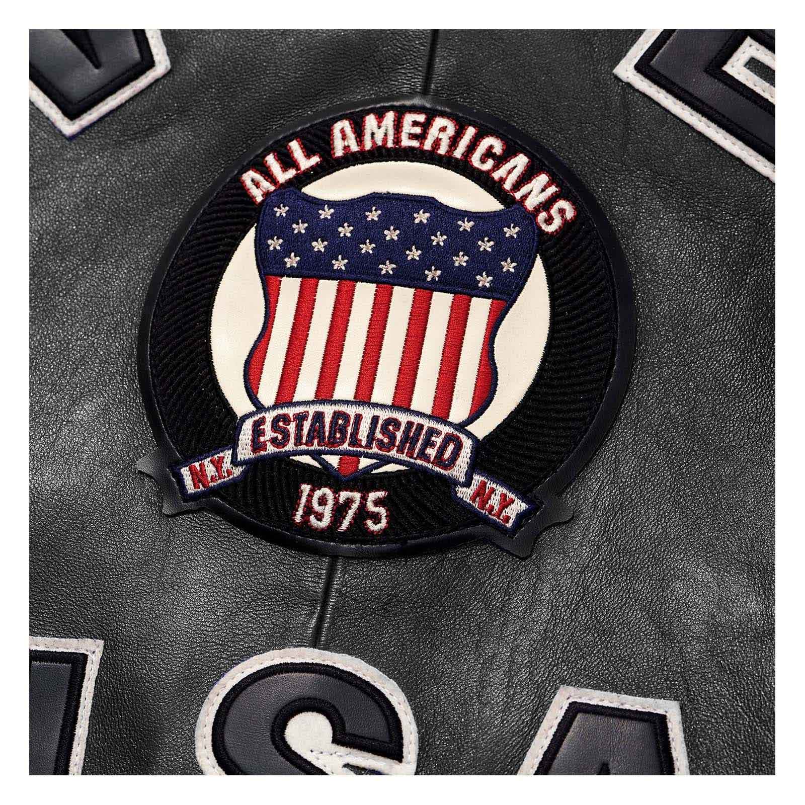 Men’s Iconic Aviator Leather Jacket – Black Genuine Leather Bomber, Avirex Style