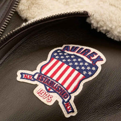 Handmade Men’s B3 Bomber Jacket – Genuine Sheepskin Leather, Faux Fur Lining, USA Embroidery Aviator Style