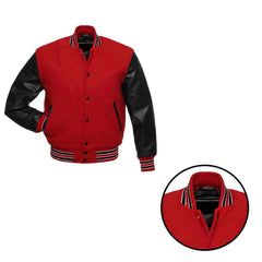 Personalized Letterman Jacket – Wool Varsity Bomber with Custom Embroidery