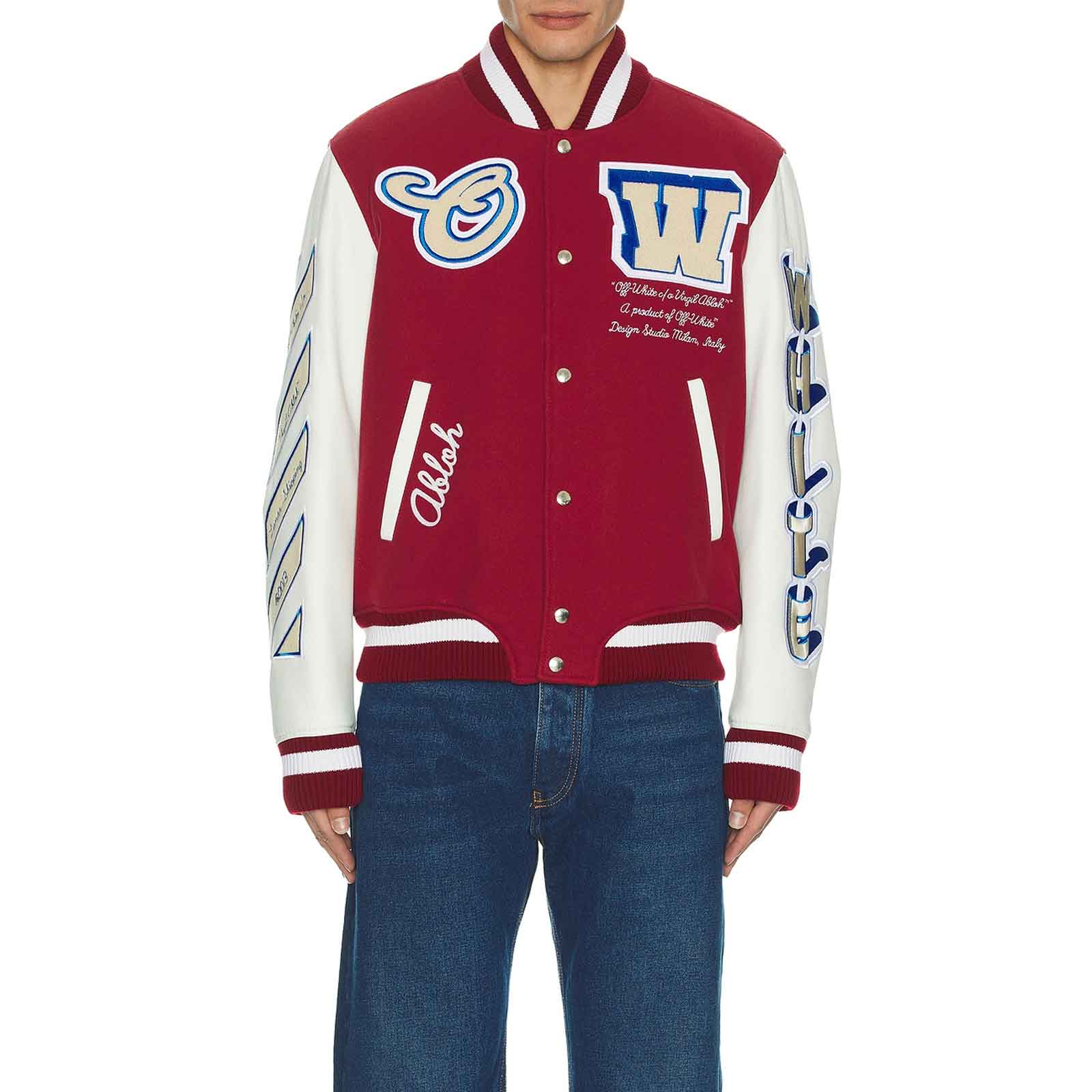 SialFit Leather Sleeve Varsity Jacket – Wool Body American Letterman Bomber