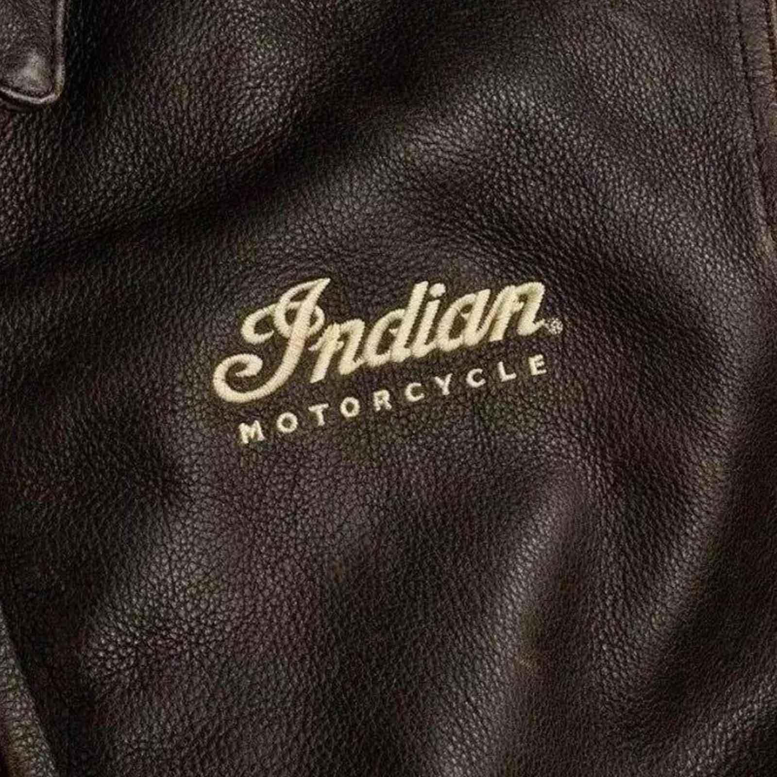 Men’s Indian Motorcycle Handmade Leather Jacket – Genuine Cowhide Biker Riding Jacket | Classic Streetwear